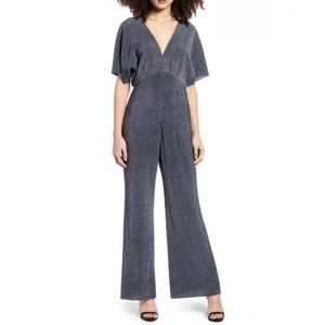 Anthropologie ASTR the Label Metallic Jumpsuit
